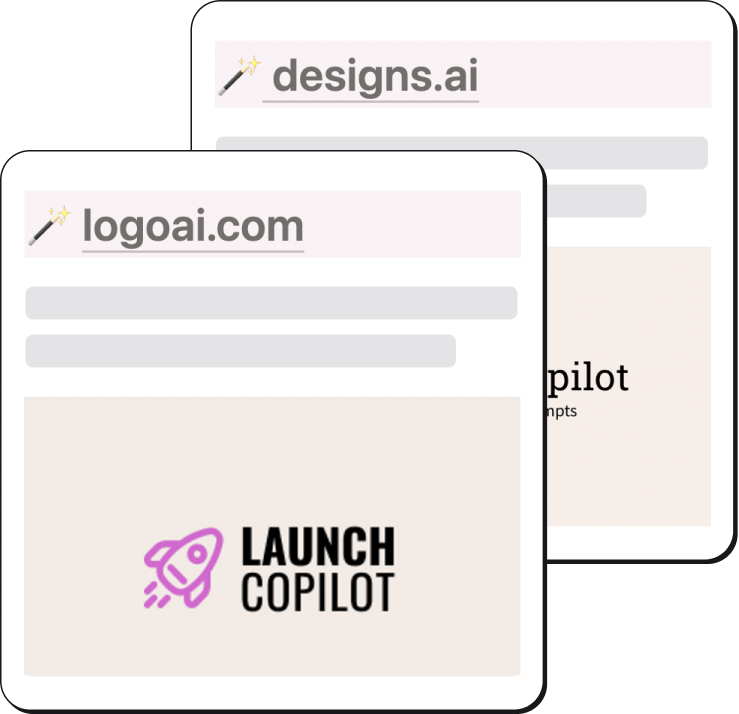 Launch Copilot curated tool suggestions example
